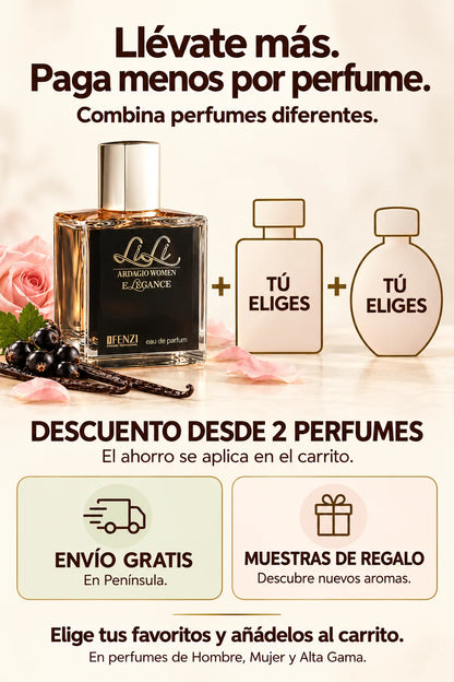 Lili Elegance JFenzi, descuentos por cantidad, envío en Península y muestras de regalo