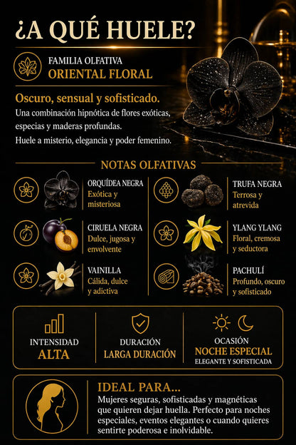Inspirado en Black Orchid para mujer