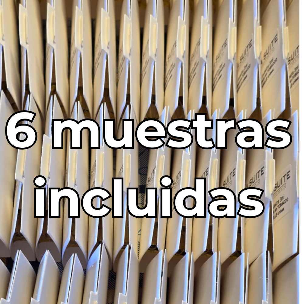 PACK 6+1 GRATIS - Incluye 6 muestras 3ml para probar otros perfumes.