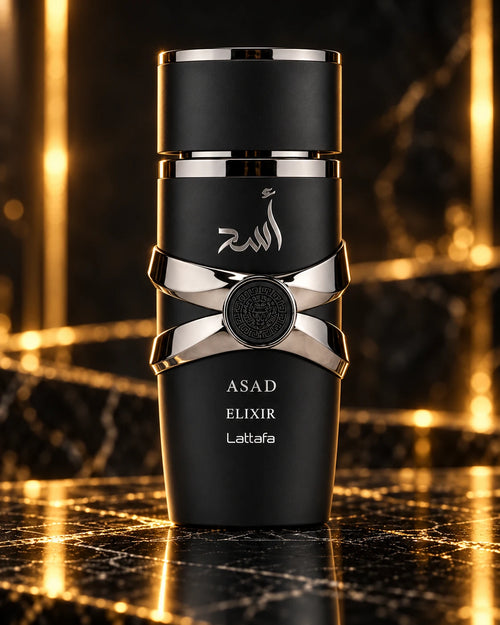 Asad Elixir, fotografía principal del perfume