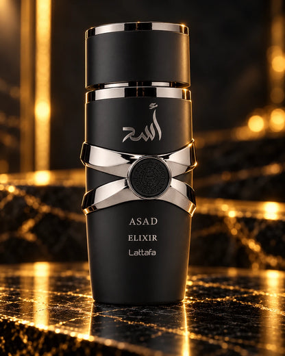 Asad Elixir, detalle del frasco