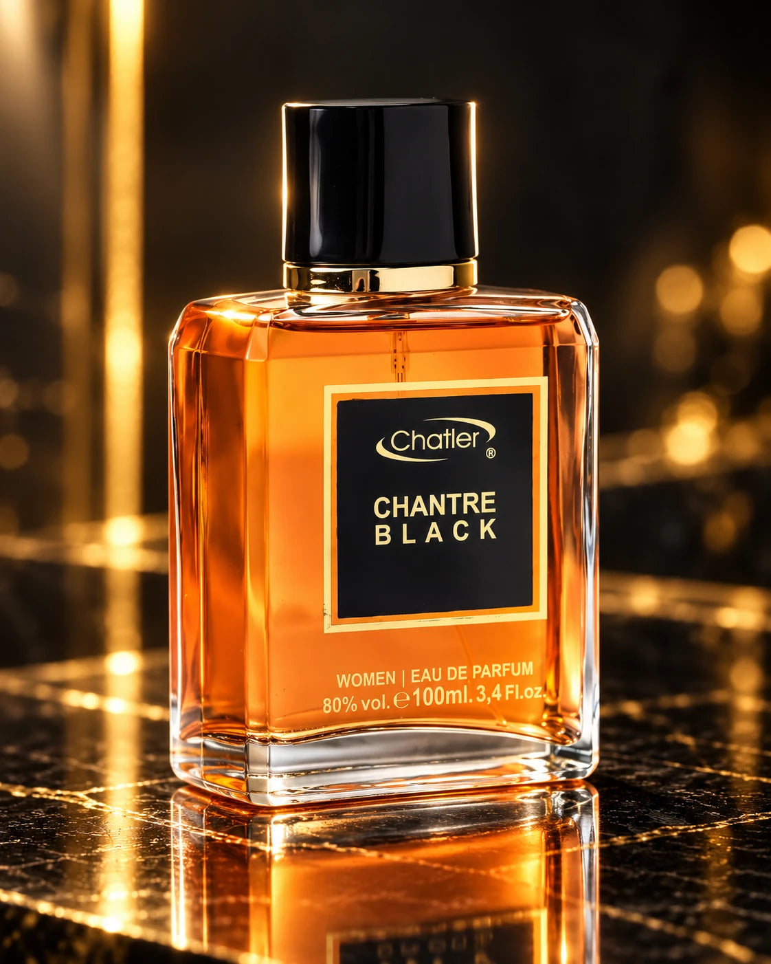 Chantre Black, detalle del frasco