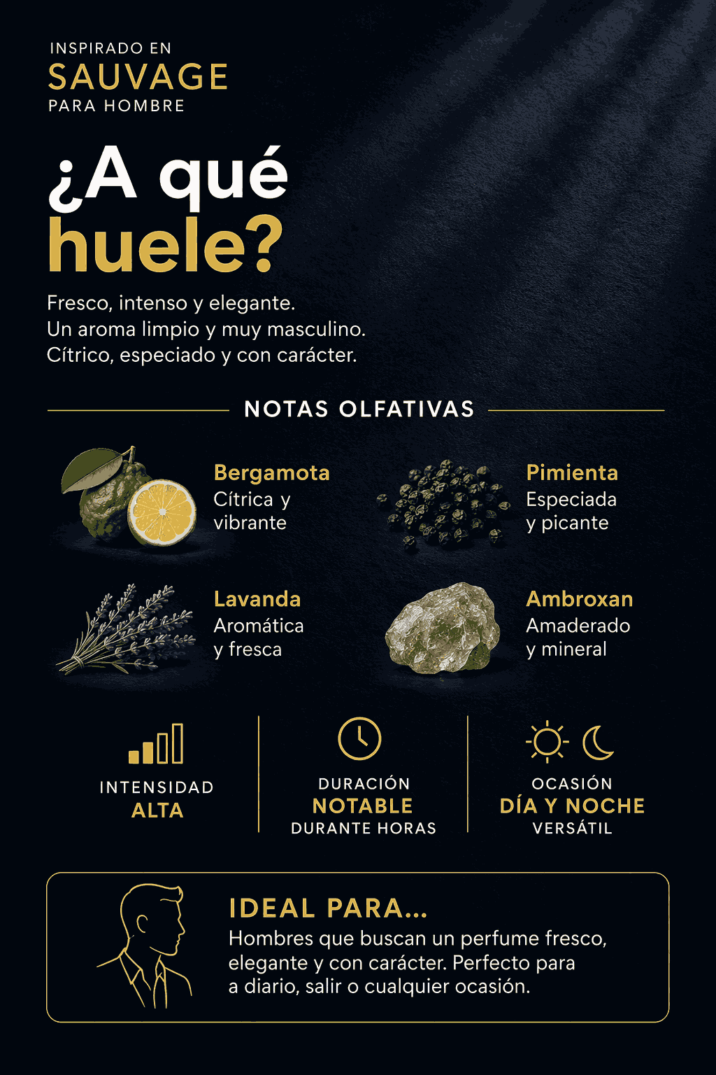 Inspirado en Sauvage para hombre