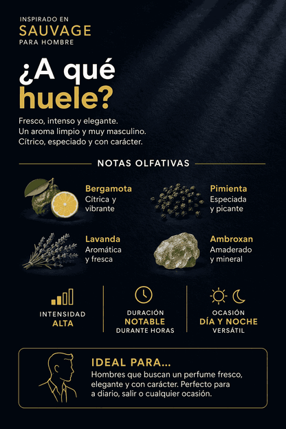 Inspirado en Sauvage para hombre