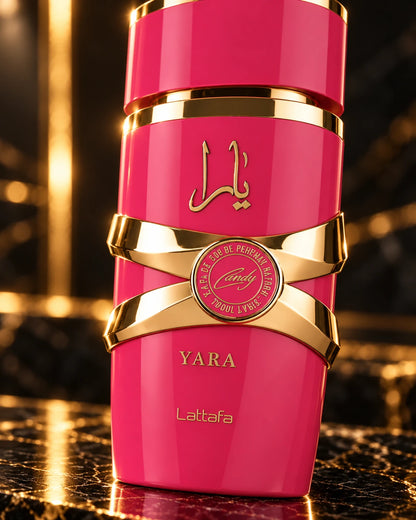 Yara Candy, detalle del frasco